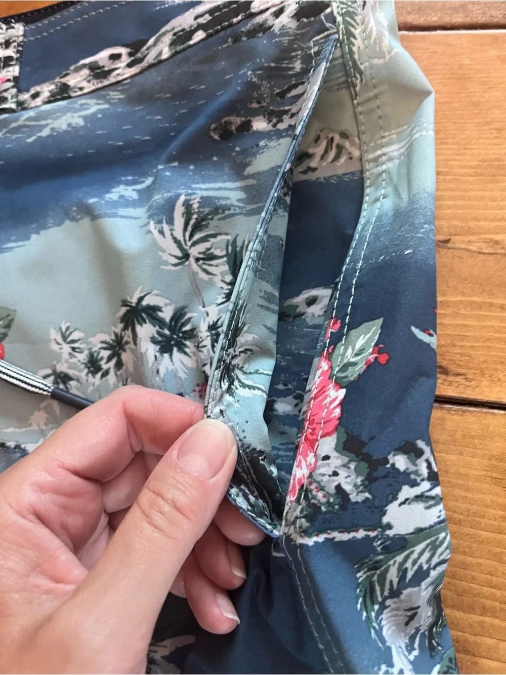 Gap Men's Tropical Palm Print Swim Board Shorts - Blue